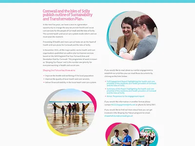 Shaping Our Future colour cornwall design future layout shaping website