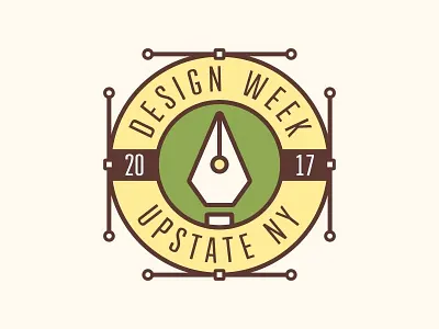 Design week UPSTNY branding design logo pen vector week