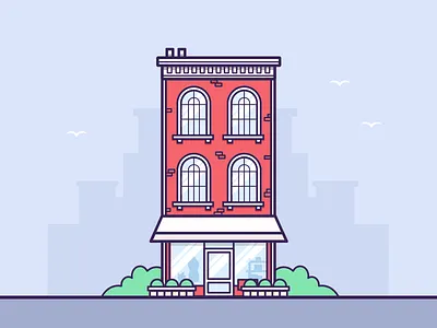 architecture architecture building cartoon illustration