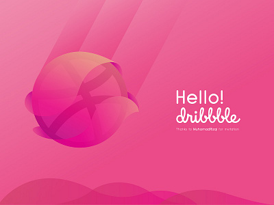 Hello Dribbble ! dribbble first shot gradient hello meteor