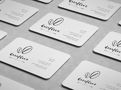 Decaf Love business letters branding business letters debut first shot identity logo logo design