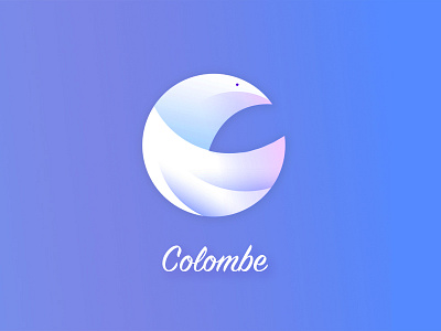 Colombe bird colombe dove logo