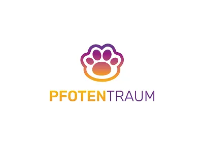 Logo design for "Pfotentraum" design gradient gradient logo logo modern modern logo