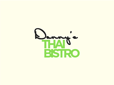 Danny's Thai Bistro branding identity logo restaurant