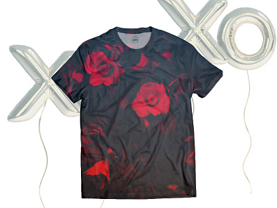 Red Flower exotic fashion flower nature red summer sun tropical tshirt