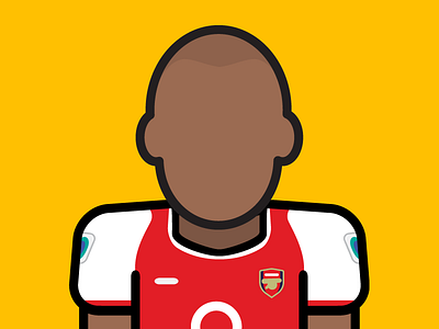 Minimal Football 2.0 - Theirry Henry arsenal football henry illustration minimal premier league soccer