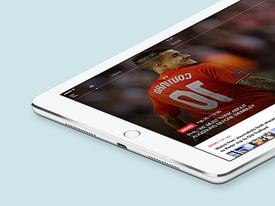 Liverpool Official App app design ipad liverpool soccer ui ux