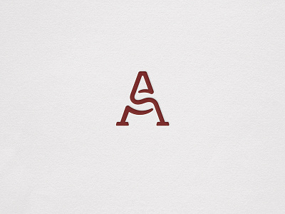 A monogram brand coffee identity logo minimal monogram simple symbol