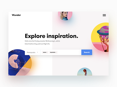 Inspiration - Landing page concept concept flat fun illustration inspiration shadow ui web