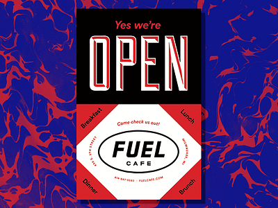 Open Poster bar breakfast brunch cafe coffee dinner lunch milwaukee poster restaurant wisconsin