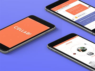 Collab Mobile App app mobile app ui ui design ux