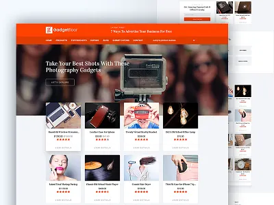 Gadgetfloor Affiliate Marketing HTML Template affiliate amazon blog business marketers marketing online marketers online reviewers review