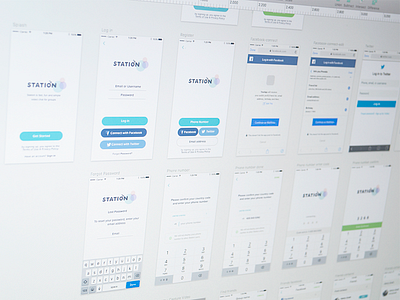 UX Wireframe for new Project desing logo innovation ios iphone new app process sketch station ux video wireframe working