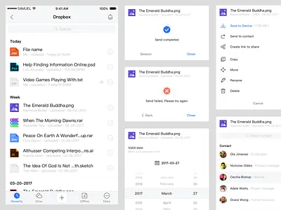 Dropbox App UI redesign app dropbox redesign ui