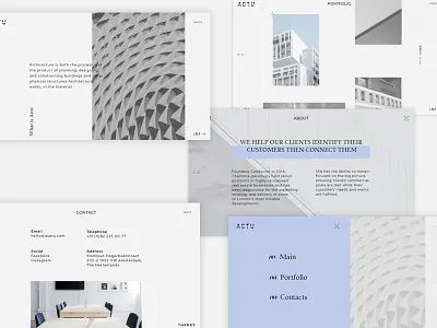 ASTU architecture clear minimal site text ui ux web white