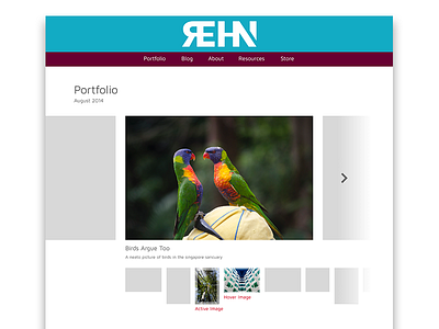Image Gallery UI gallery image interface photos rehan rehanbutt.com ui user web