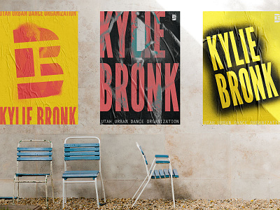 Kylie Bronk Dance Posters branding choreographer contemporary dance hip hop logo personal identity urban