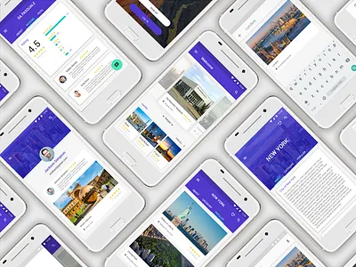 Traveling app android app google material design mobile travel ui ux