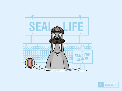 Sammy the seal illustration