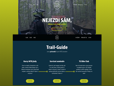 Trail-Guide - MTB Club bike gradient ux webdesign