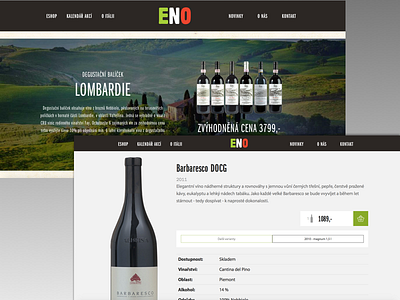 Eno - Italian Wines italy ux webdesign wine