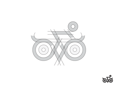 Owl + Cycling Construction! animal bird clever construction cycling identity line logo mark minimal owl symbol