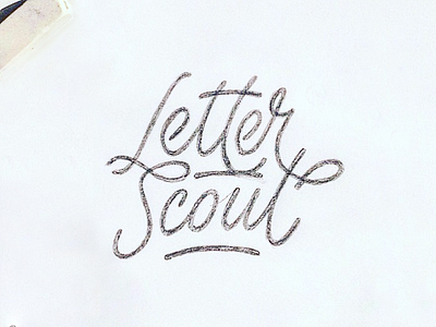 Letter Scout branding calligraphy custom hand lettering hand writing lettering logo logotype sketch typerface typo typography