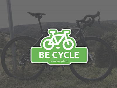 Be-Cycle for StickerMule bike blog brand sticker