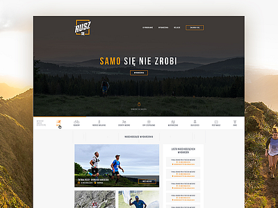 RuszSie - Running - LP design orange seo ui ux web webdesign