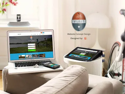 Velolet Bike Rentals Website Design design