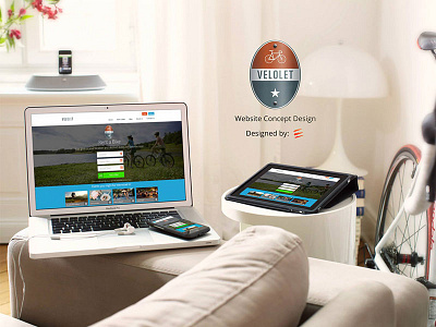 Velolet Bike Rentals Website Design design
