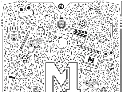 Artist Coloring Book Page artist coloring book creative south design explore movies toys vector