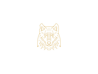 Wolfpack Recovery Mark animal branding gold identity illustration modern recovery scar wolf wolfpack wound