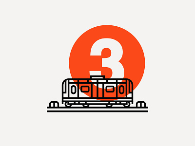 Illustration city illustration subway train