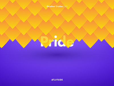 Gradient Studies: Pride abstract color gradient minimalistic pattern typography vector