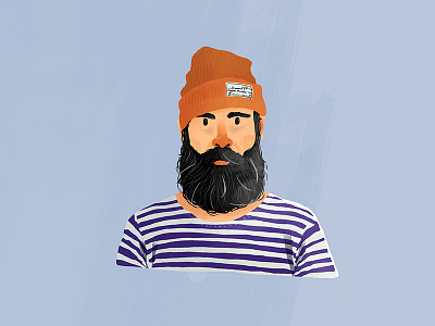 Sailor Portrait1 brush digital illustration painting pencil photoshop portrait sailor texture wacom