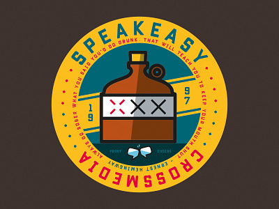 Speakeasy badge illustration