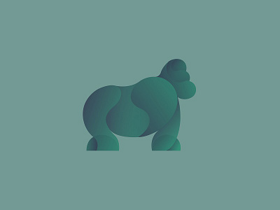 Gorilla animal design gorilla icon logo