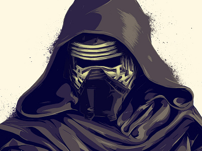 Kylo Ren drawing fan art illustration kylo ren scifi sketch star wars the force awakens