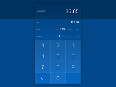 Daily Ui #004 - Calculator add calculator daily ui tip tipping ui ux