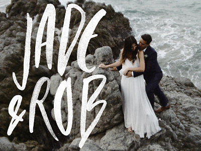 Custom Wedding Type couples couples names custom type lettering names type typography watercolour watercolour type wedding wedding design