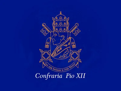 Confraria Pio XII brotherhood catholic fraternity heraldry keys logo pope shield
