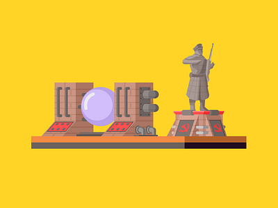 Soviet Union Power Plant & Barracks game