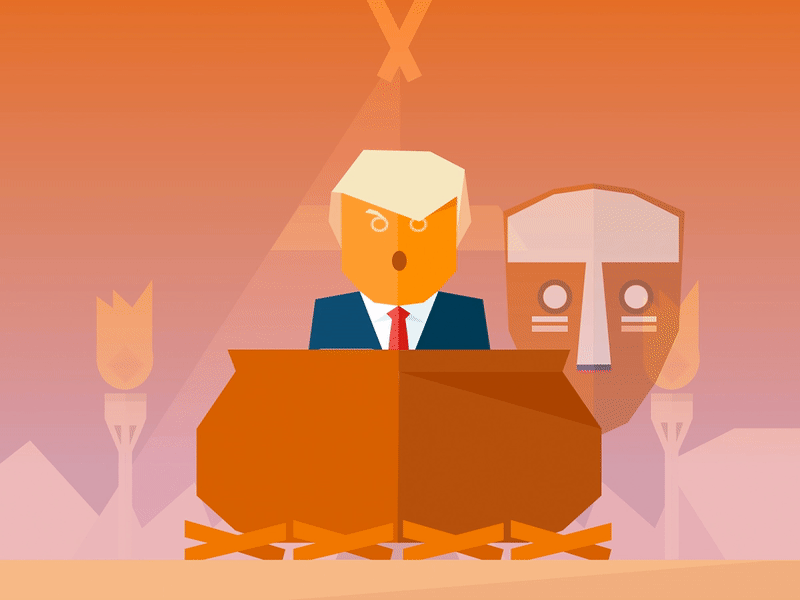 Tuki Trumplings donald mascot paddl pot tribe trump tuki