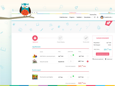 Market application childish kids market order ui ux