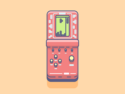 Tetris console funny game graphic design icon illustration minimal tetris videogame