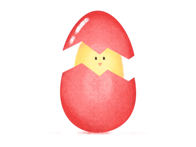 Happy Easter! animation chicken easter egg gif roll