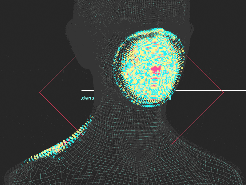 Face book ༼;´༎ຶ ۝ ༎ຶ༽ bust c4d cinema 4d domain dot face flip gif minimal motion design voxel x particles