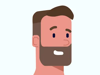 self-portait ai animation character design explainer flat illustration portait