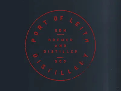 Brewed and Distilled lockup simple type typography